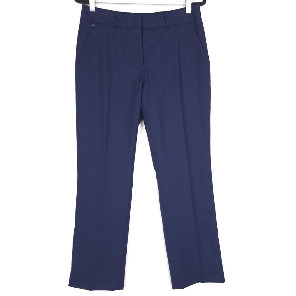 NWOT Alaska Airlines Luly Yang WOOL Blend Navy‎ Trouser Pants 300001 Size 08 RG